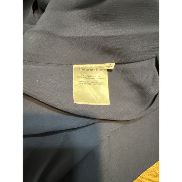 Reformation Igrid Strapless Navy Lined gown Size 4 Maxi - Picture 11 of 15